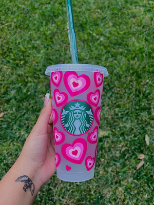 All Shades Of Pink Heart Cup