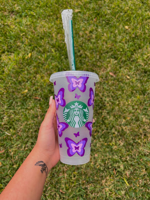 All Shades Of Purple Butterfly Cup